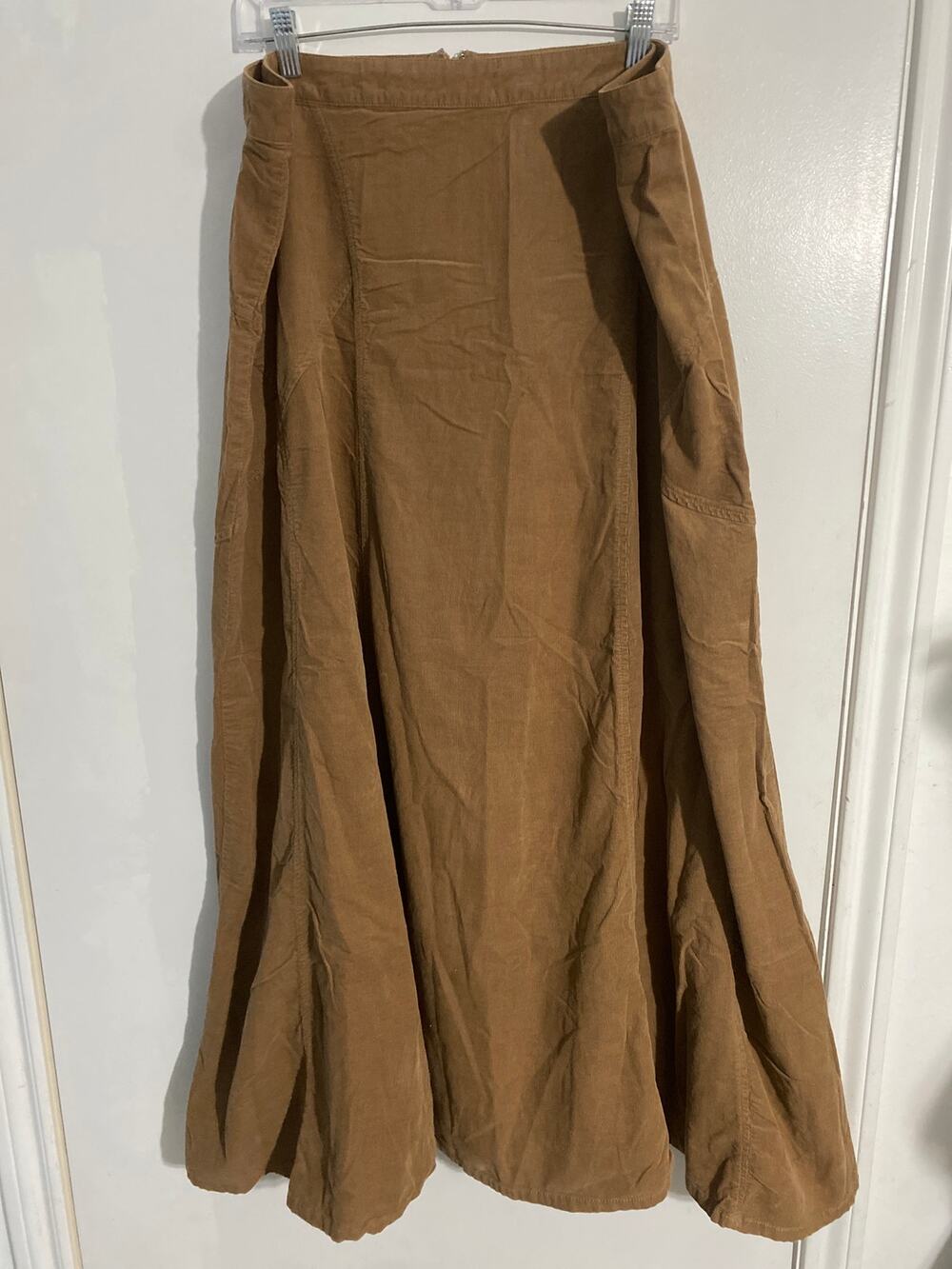 Long Tall Sally maxi skirt women’s size 18 tan corduroy